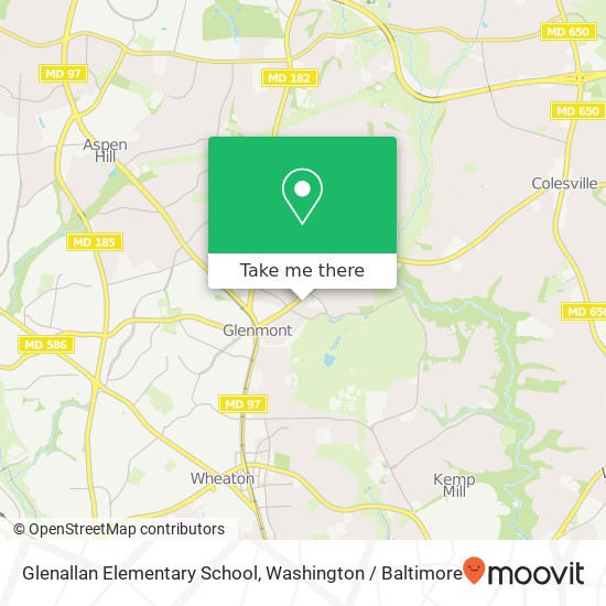 Glenallan Elementary School map