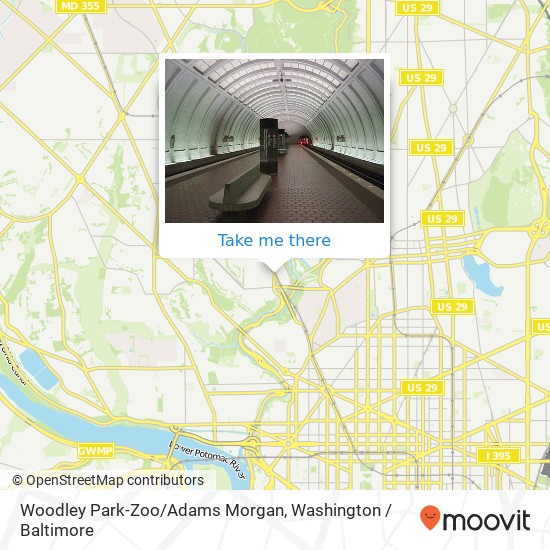 Mapa de Woodley Park-Zoo/Adams Morgan