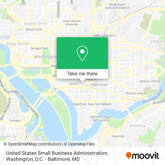 United States Small Business Administration map
