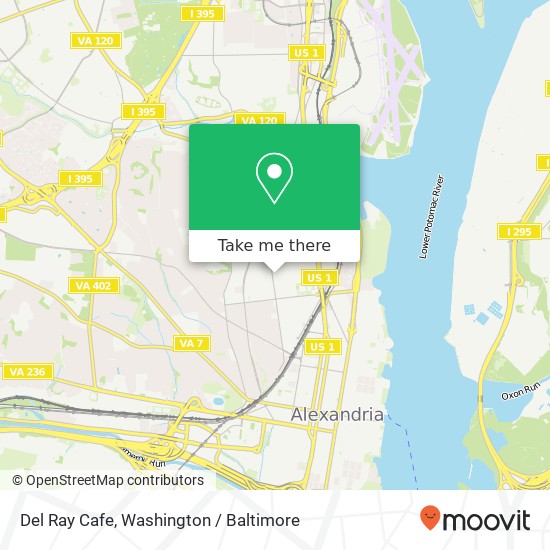 Mapa de Del Ray Cafe