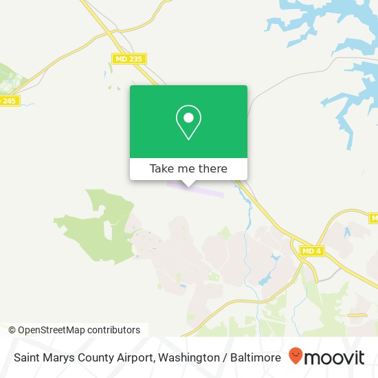 Saint Marys County Airport map
