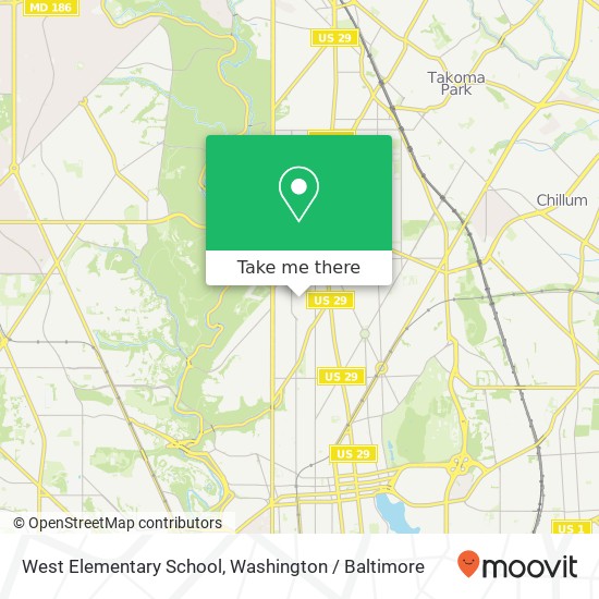 Mapa de West Elementary School
