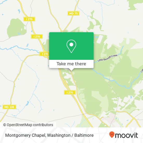 Montgomery Chapel map