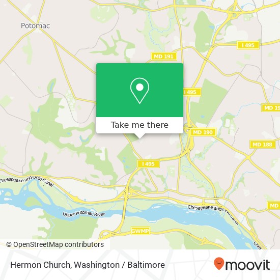 Hermon Church map