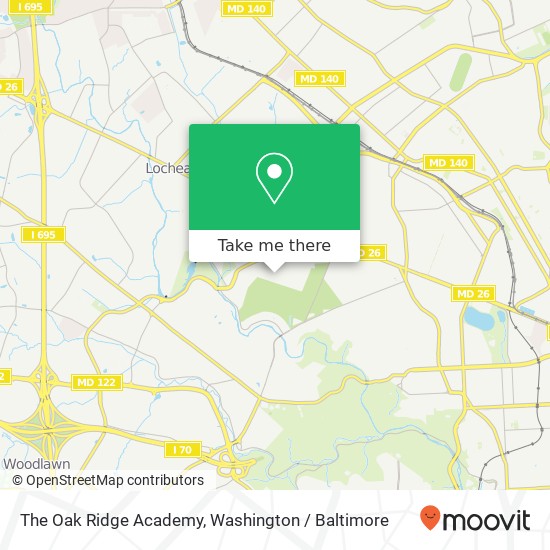 Mapa de The Oak Ridge Academy