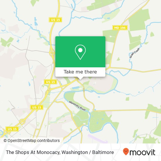The Shops At Monocacy map