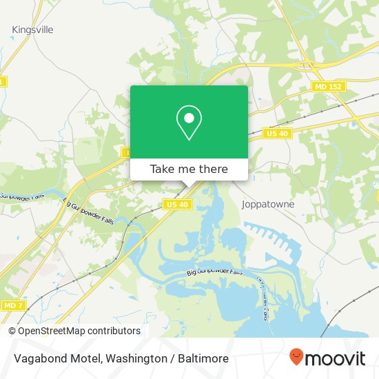 Vagabond Motel map