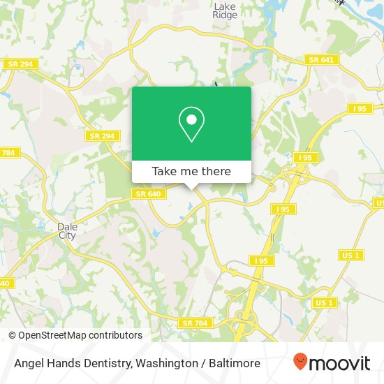 Mapa de Angel Hands Dentistry