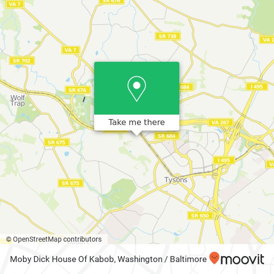 Moby Dick House Of Kabob map
