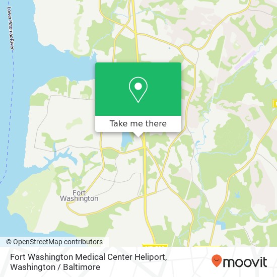 Fort Washington Medical Center Heliport map