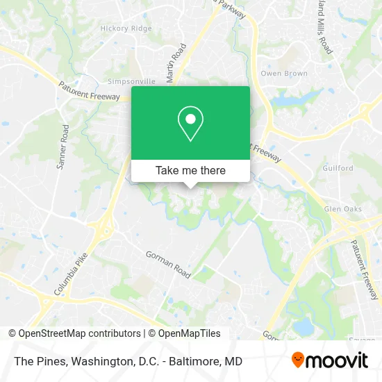 The Pines map