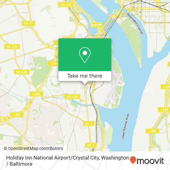 Holiday Inn National Airport / Crystal City map