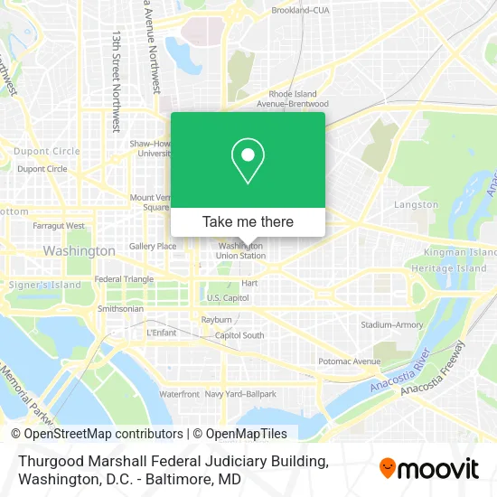 Thurgood Marshall Federal Judiciary Building map
