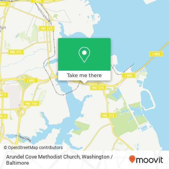 Mapa de Arundel Cove Methodist Church