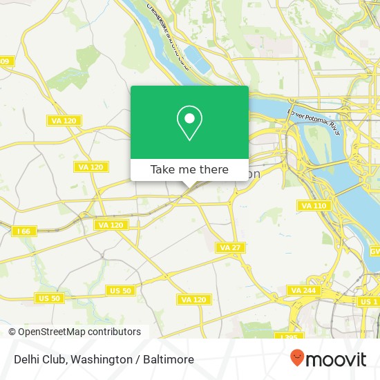 Mapa de Delhi Club
