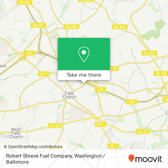 Robert Shreve Fuel Company map