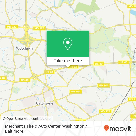 Merchant's Tire & Auto Center map