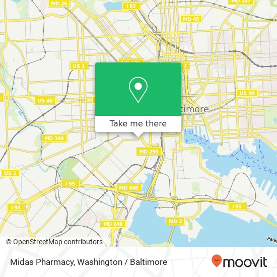 Mapa de Midas Pharmacy