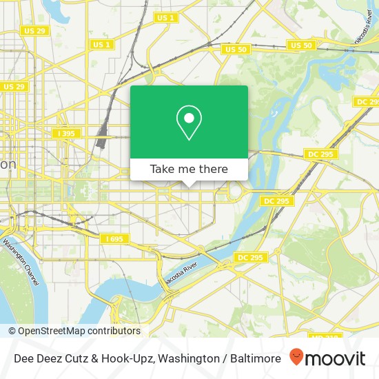 Dee Deez Cutz & Hook-Upz map