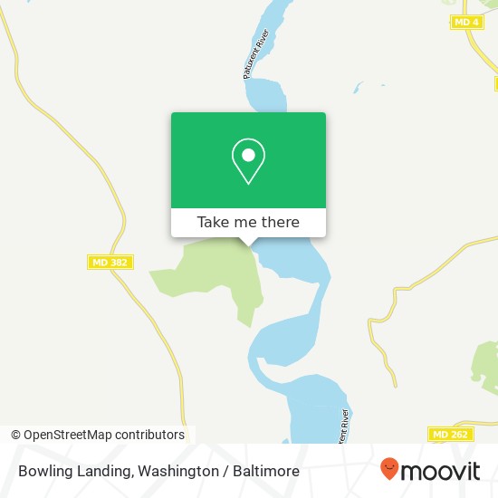 Bowling Landing map