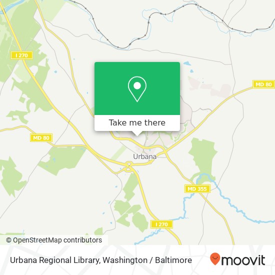 Mapa de Urbana Regional Library