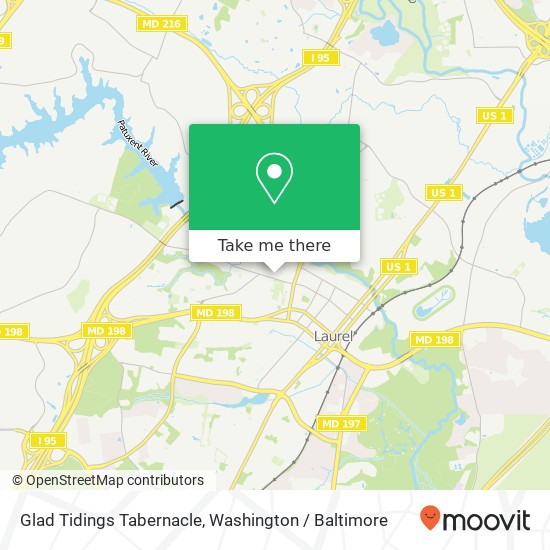 Mapa de Glad Tidings Tabernacle