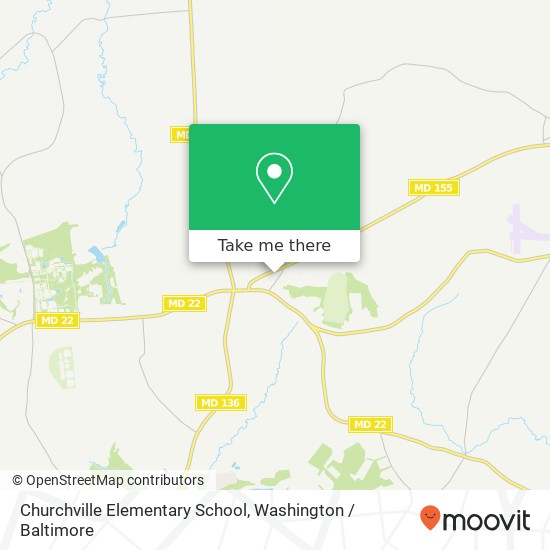 Mapa de Churchville Elementary School