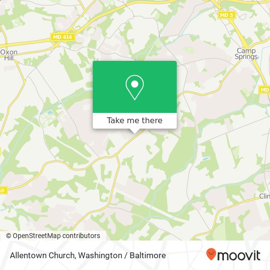Mapa de Allentown Church