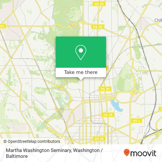 Mapa de Martha Washington Seminary