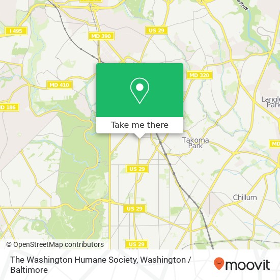 Mapa de The Washington Humane Society