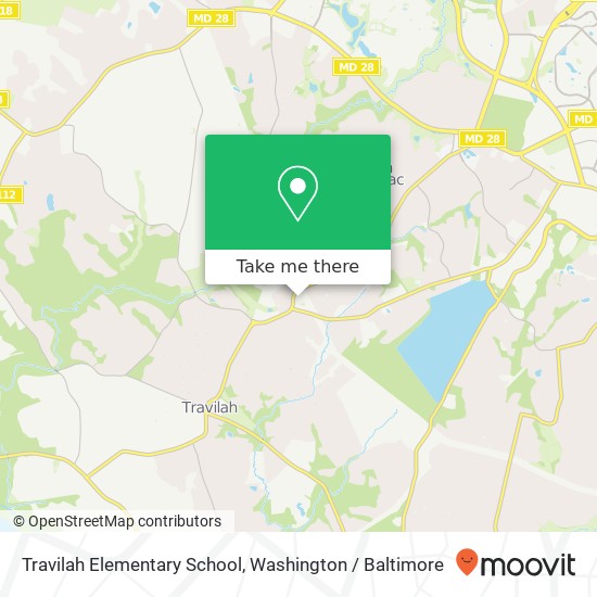 Travilah Elementary School map