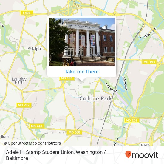 Adele H. Stamp Student Union map