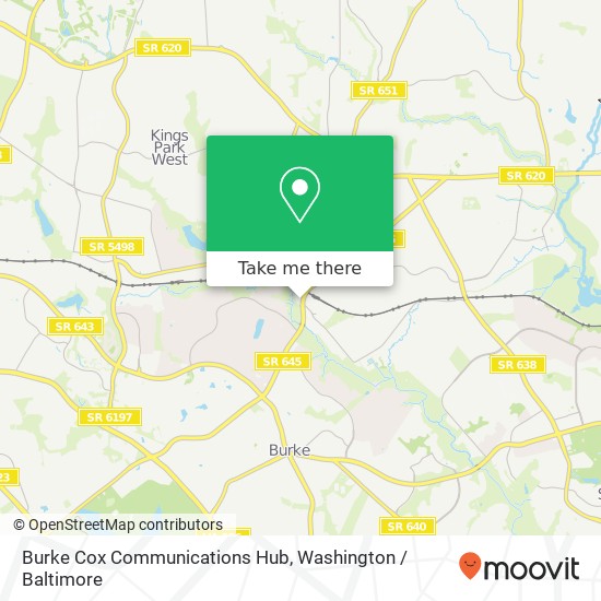 Mapa de Burke Cox Communications Hub