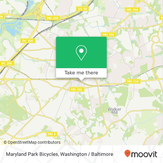 Maryland Park Bicycles map