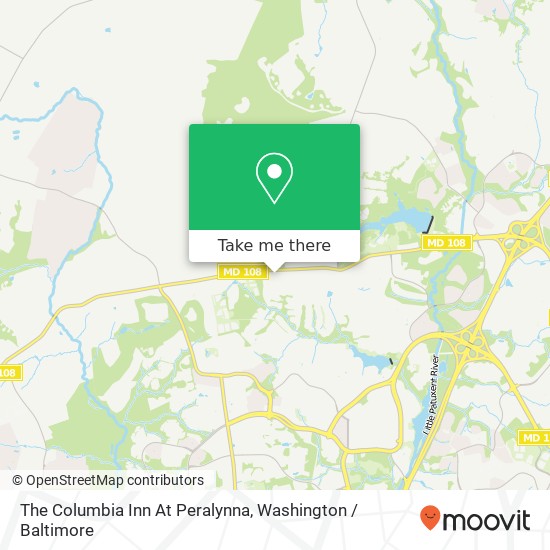 Mapa de The Columbia Inn At Peralynna