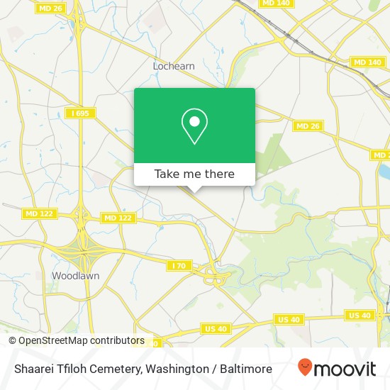 Shaarei Tfiloh Cemetery map