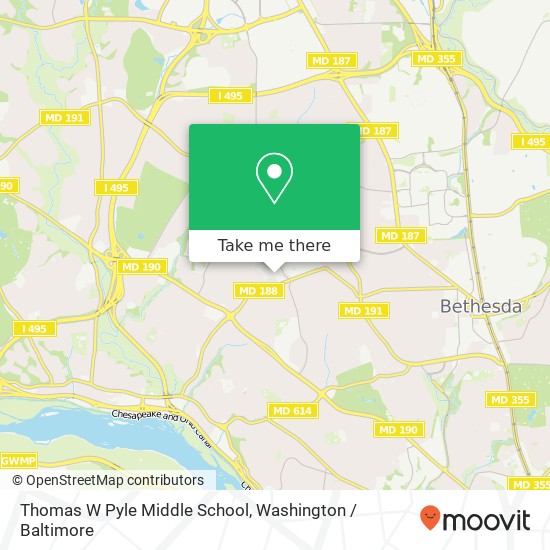 Mapa de Thomas W Pyle Middle School