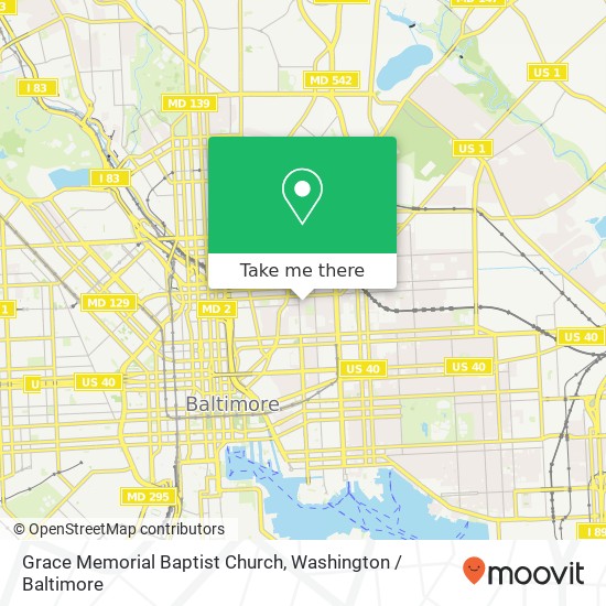 Mapa de Grace Memorial Baptist Church