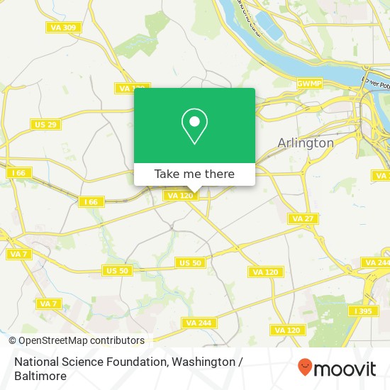 National Science Foundation map