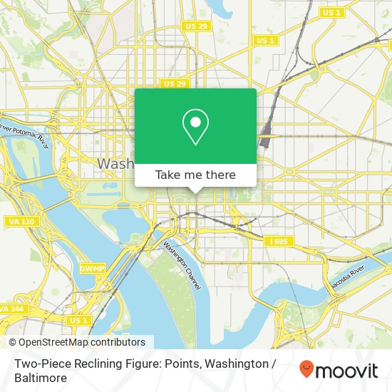 Two-Piece Reclining Figure: Points map