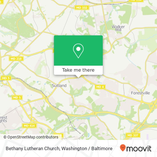 Mapa de Bethany Lutheran Church