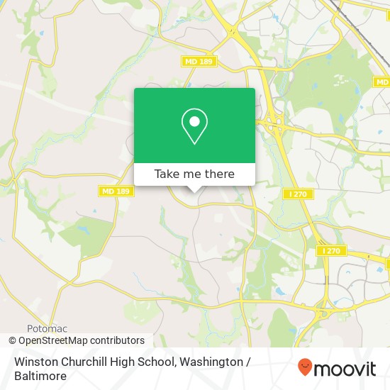 Mapa de Winston Churchill High School