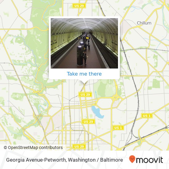 Georgia Avenue-Petworth map