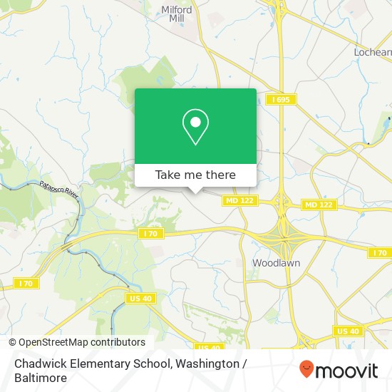Mapa de Chadwick Elementary School