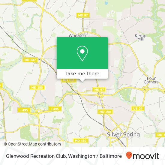 Mapa de Glenwood Recreation Club
