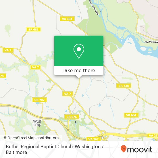 Mapa de Bethel Regional Baptist Church