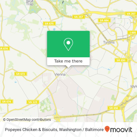 Mapa de Popeyes Chicken & Biscuits