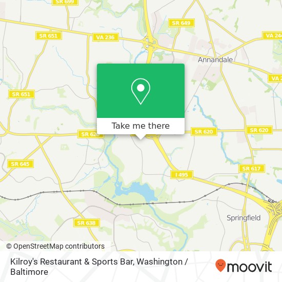 Mapa de Kilroy's Restaurant & Sports Bar