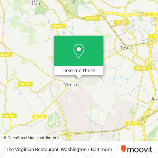 The Virginian Restaurant map