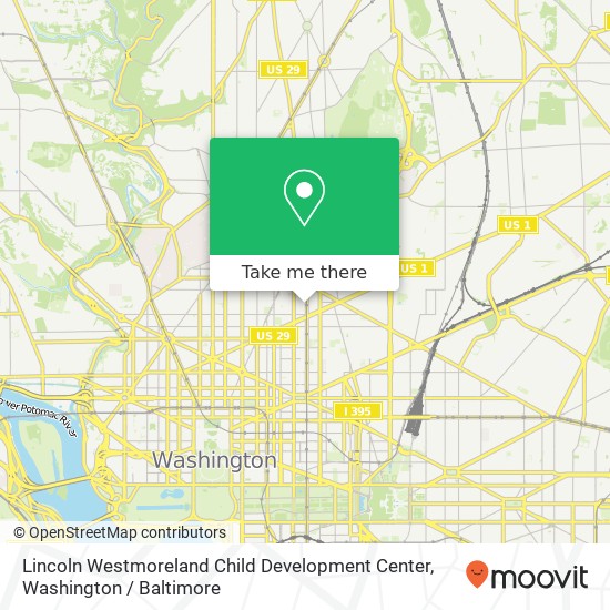 Mapa de Lincoln Westmoreland Child Development Center